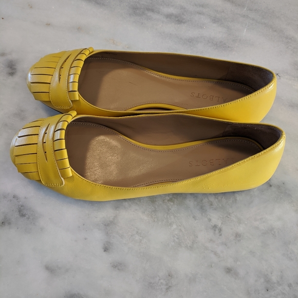 talbots yellow flats
